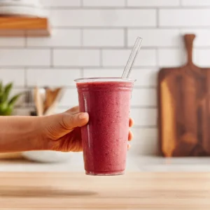 Tropical Smoothie Paradise Point with fresh fruits and coconut