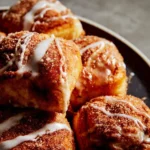 Homemade Amish Cinnamon Flop served on a plate, showcasing a delicious dessert.