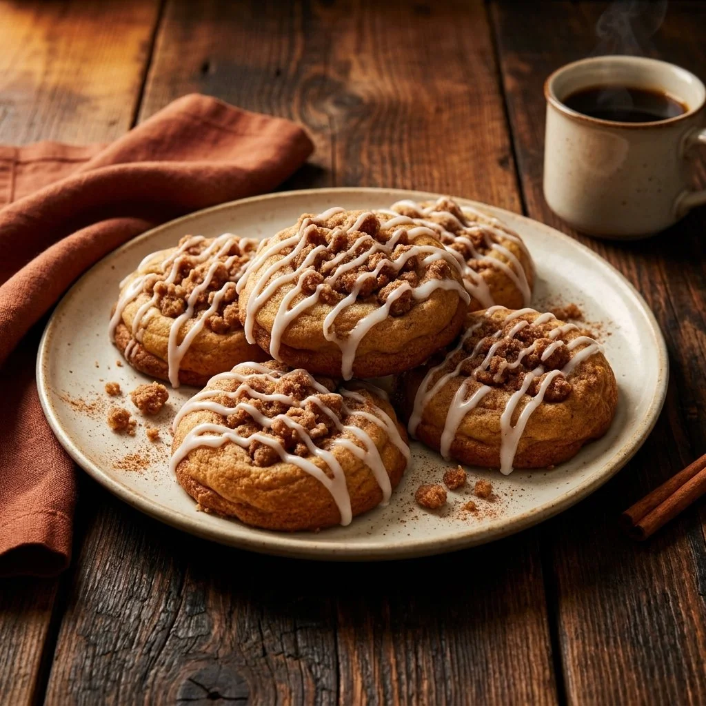 Delicious Gilmore Girls coffee cake cookies on a plate