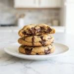 Gluten free chocolate chip cookies on a baking tray