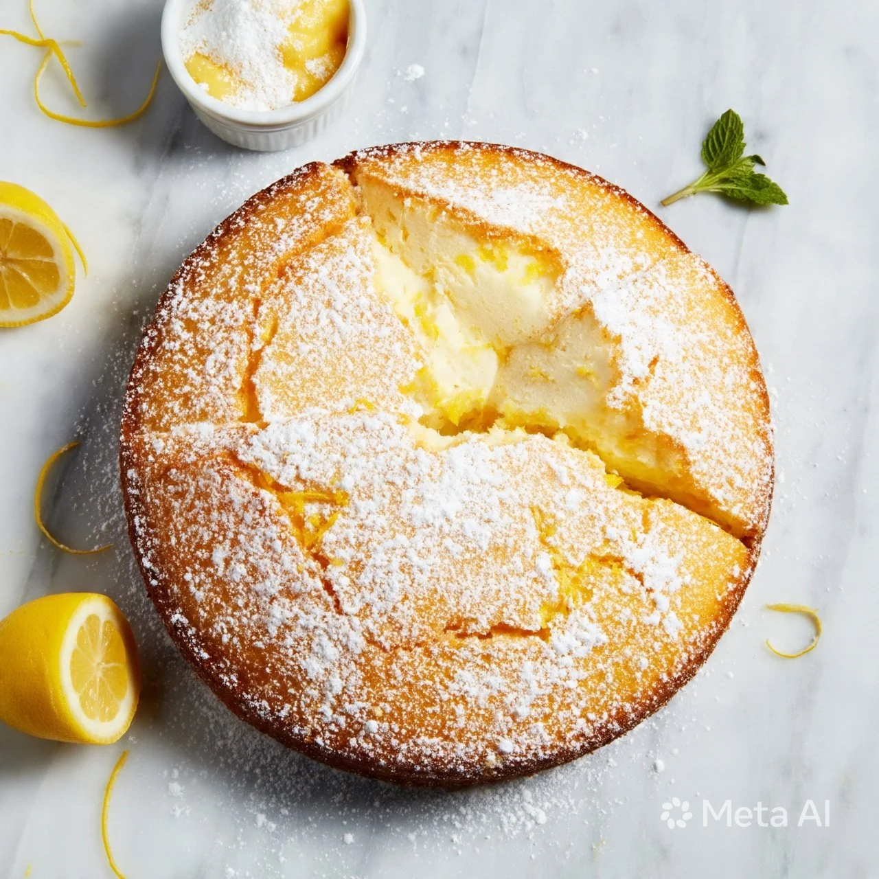 Gluten free lemon yogurt cake with a light, zesty glaze