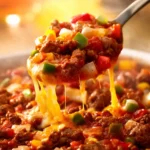 Colorful meal prep unstuffed pepper bowls filled with healthy ingredients