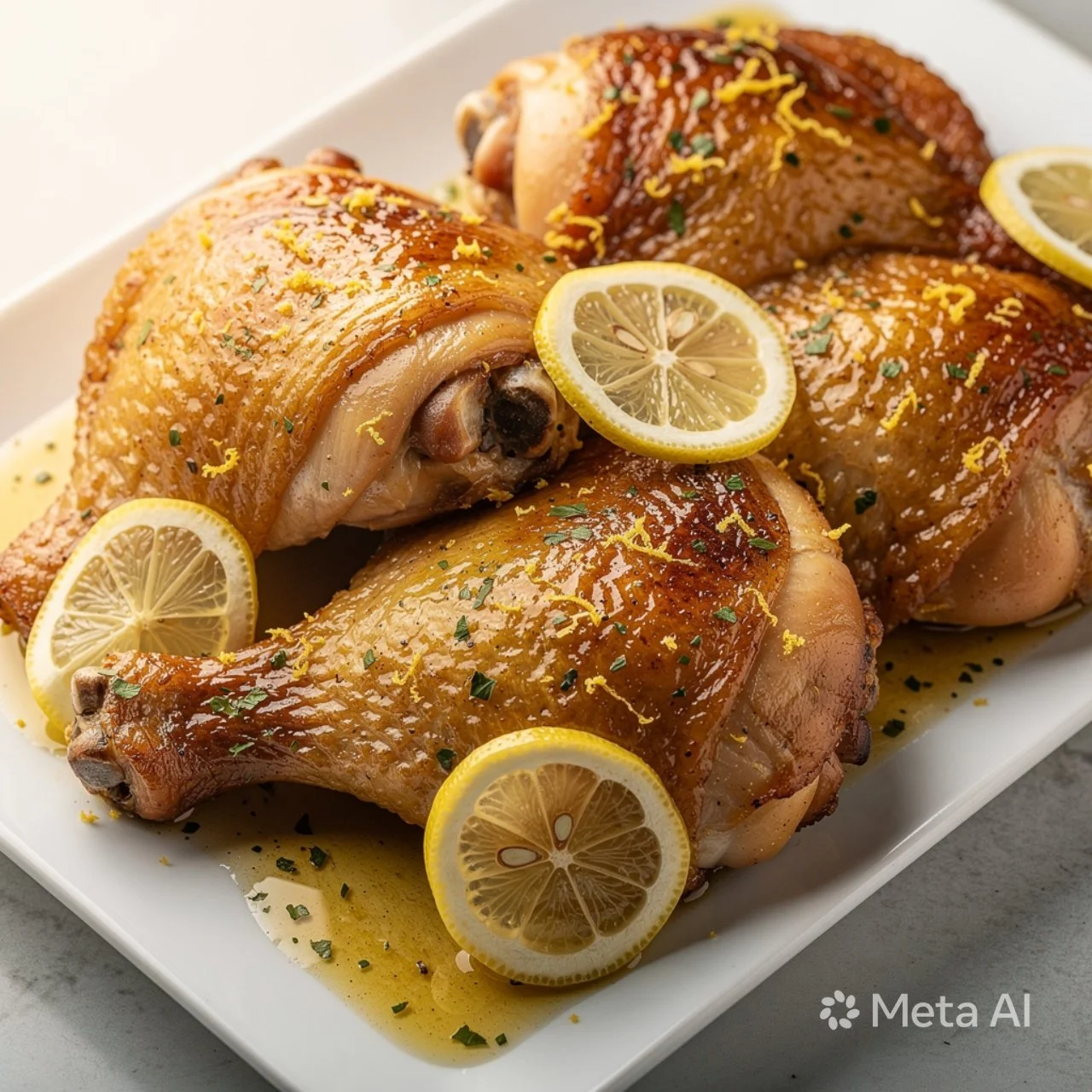 Savory keto lemon garlic butter chicken cooked to perfection