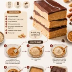 A close-up of homemade Peanut Butter Protein Bars on a rustic wooden table.