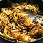 Vegan Southern Fried Cabbage dish served in a bowl