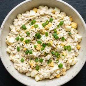 Healthy bariatric egg salad with cottage cheese recipe for weight loss