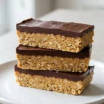 Homemade protein bars made with oats, nuts, and natural sweeteners.