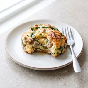 Cottage Cheese Breakfast Biscuits prepared with Greek Yogurt for protein boost
