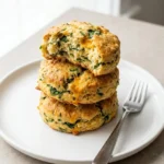 Cheddar Chive Biscuits with spinach, high-protein and deliciously baked