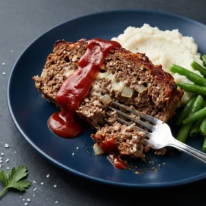 Delicious Keto Meatloaf prepared with low-carb ingredients